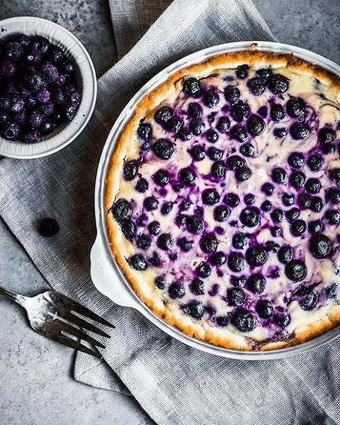 Blueberry Custard Pie