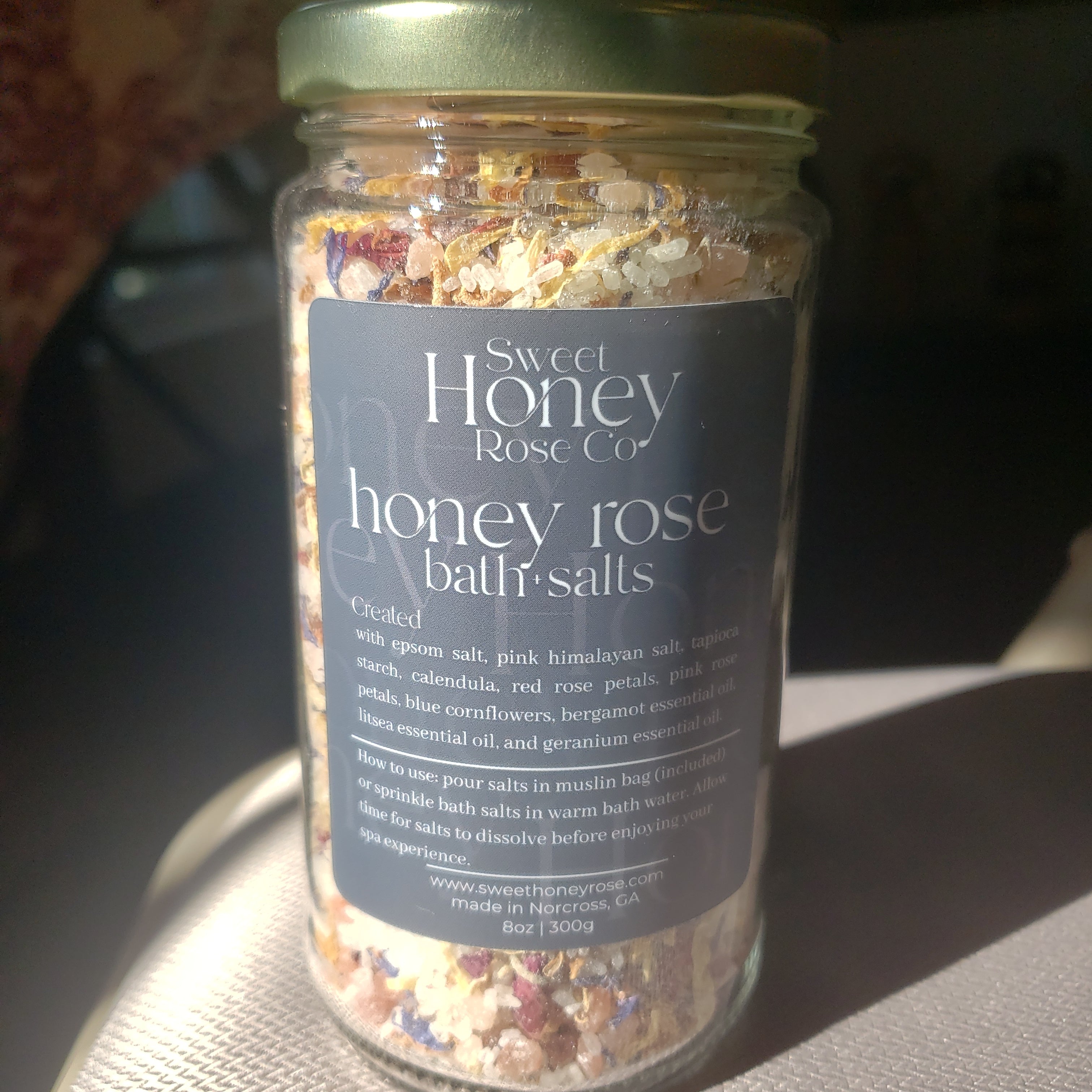 Bath Salts-Honey Rose